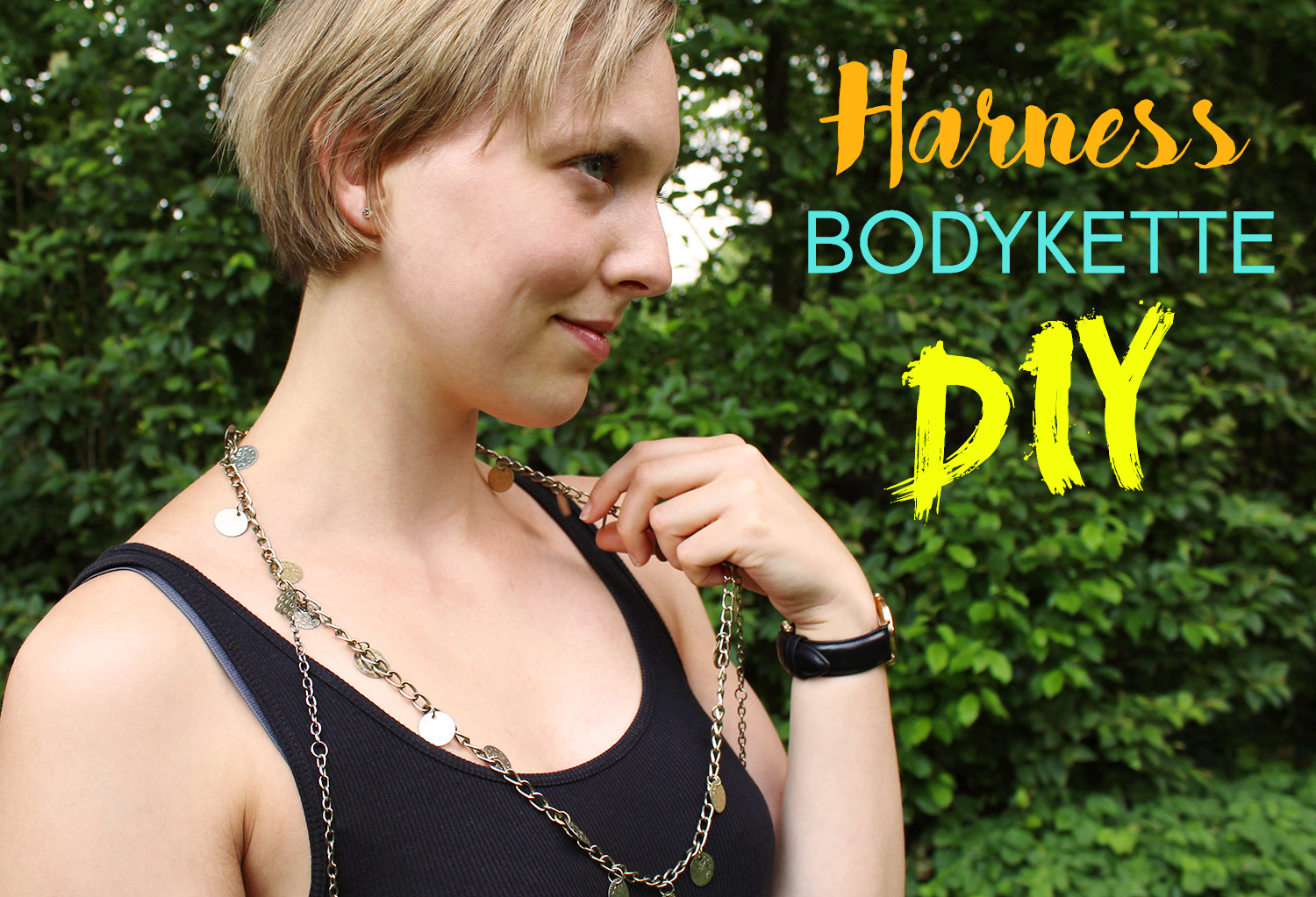 DIY Harness: Ketten für den Körper - Letters & Beads